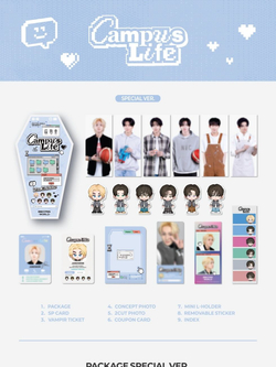 товары ENHYPEN - WORLD COUPON CARD COLLECTION CAMPUS LIFE SPECIAL Version