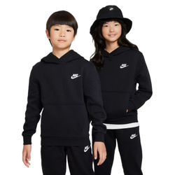 Детская теннисная толстовка Nike Sportswear Club Fleece Pullover - black/white