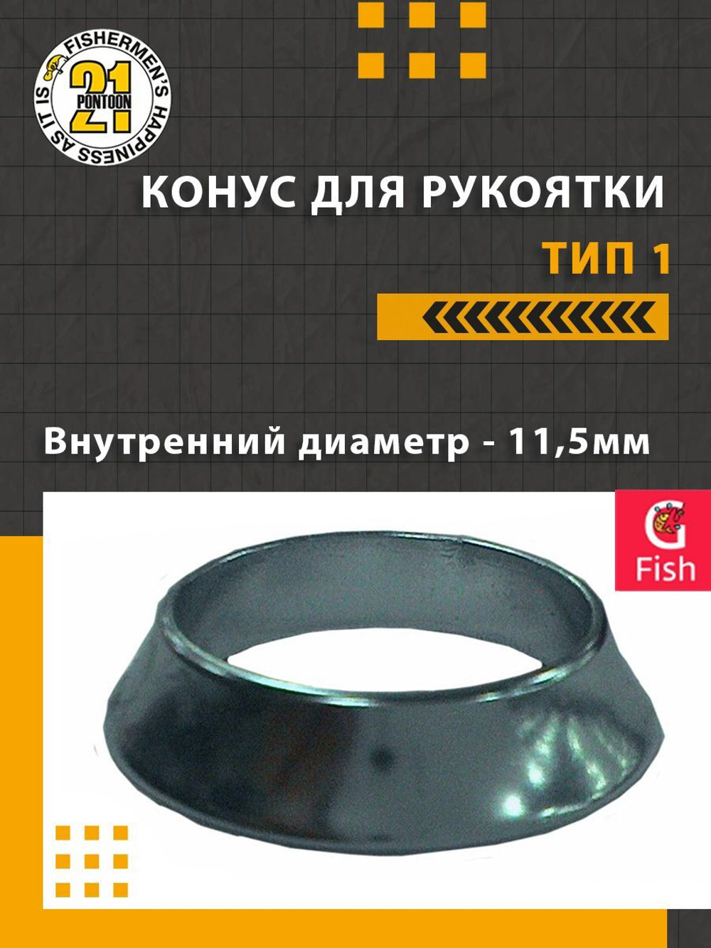 Конус для рукоятки , тип 1, внутренний диаметр 6.0 мм