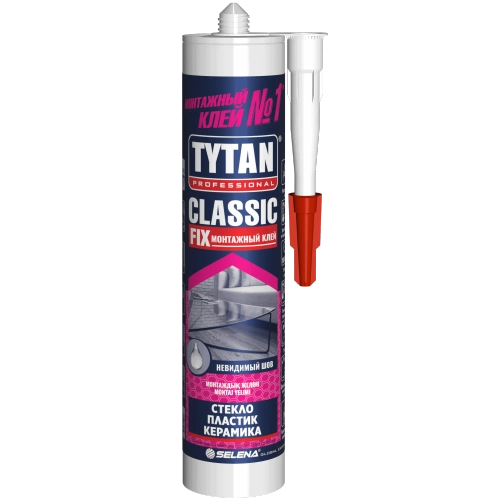 Монтажный клей бесцветный TYTAN CLASSIC FIX (310 мл)