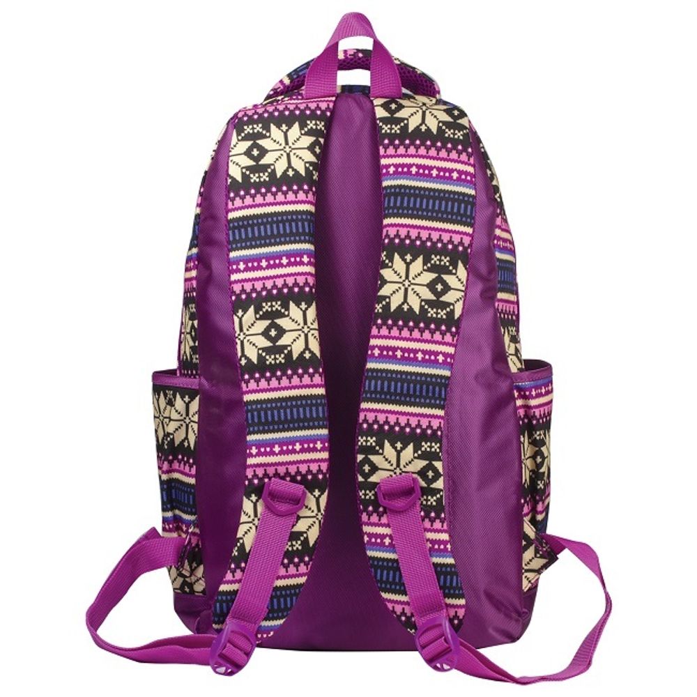 Рюкзак Brauberg молодежный Фиолетовые узоры, 46*34*18 см, 27л, 600 гр., 2отд.