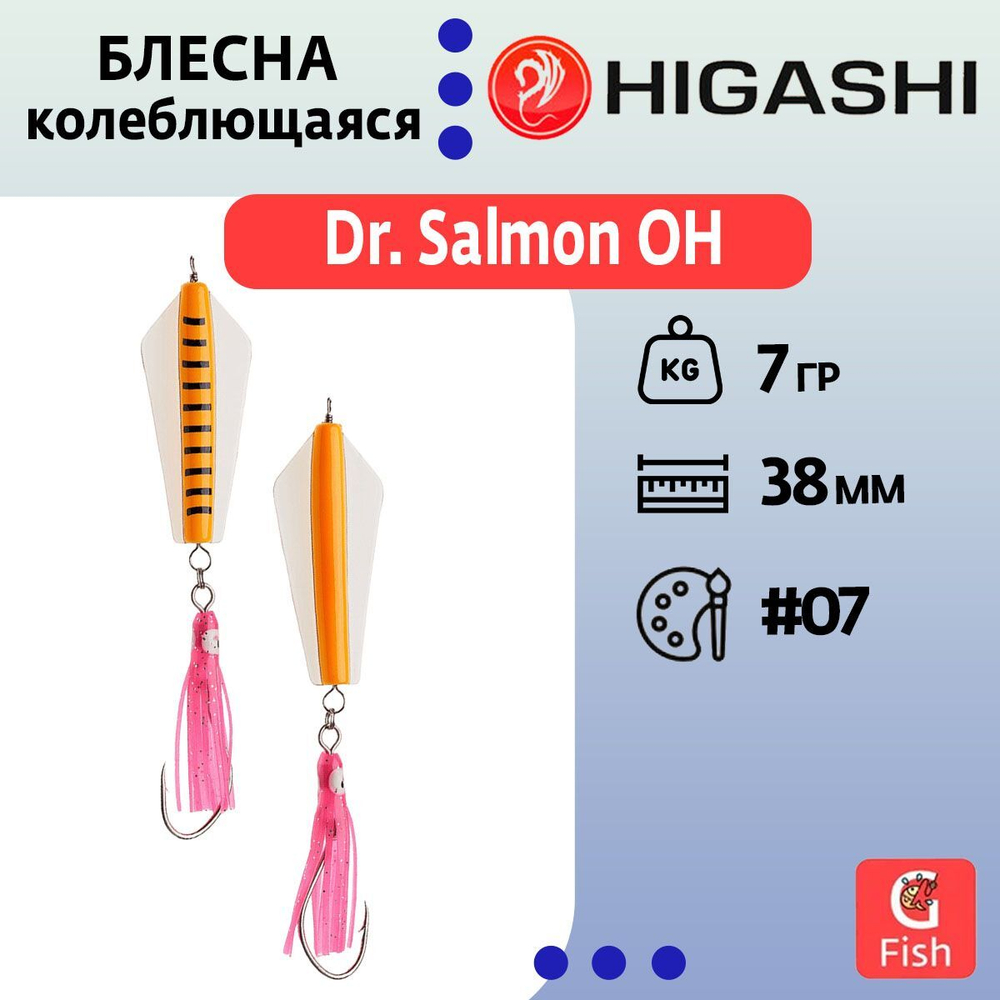 Блесна колеблющаяся Dr. Salmon 26g #21