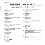 Sparks / Indiscreet (Limited Edition)(Mini LP CD)