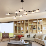 Ceiling design lamp Branching Discs by Lindsey Adelman (11 lampshade ов,  Gold)