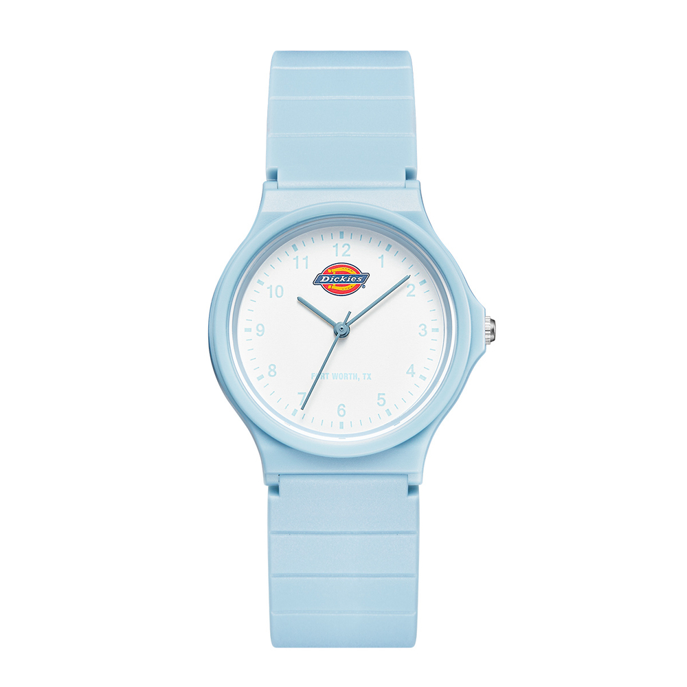 Dickies Wrist Watch Quartz Movement Rubber Band Strap White Dial Women"s Watch