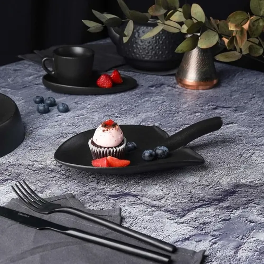 Блюдо "Лопата" 24*13 см h4 см для подачи закусок черное Black Raw Stellar P.L. Proff Cuisine [1]