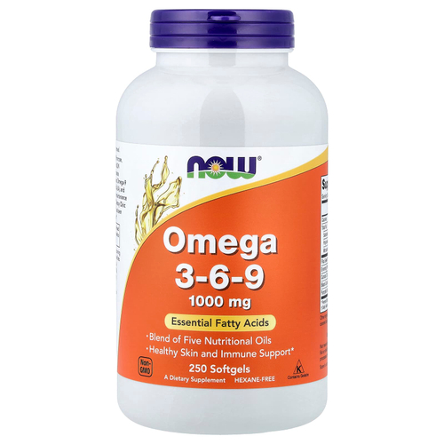 NOW Foods, омега-3-6-9, 250 капсул