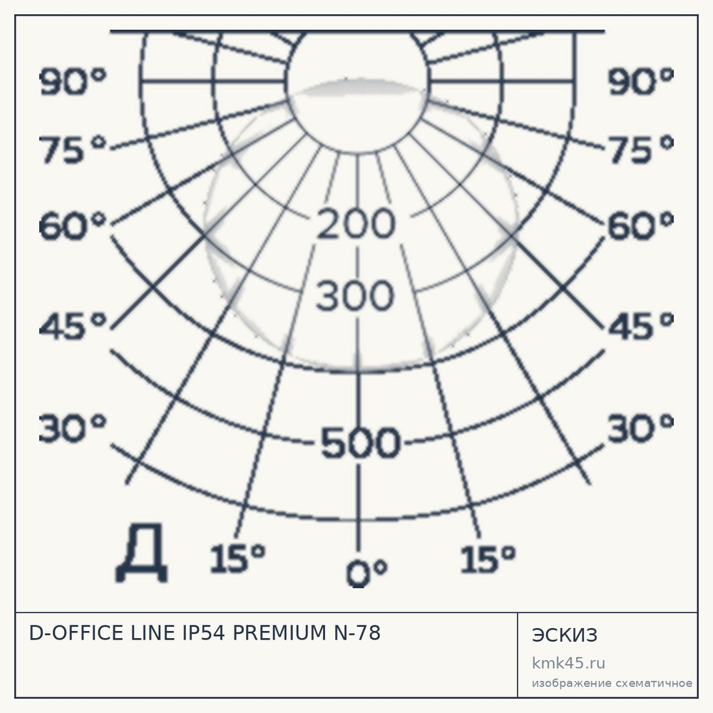 Эскиз: D-OFFICE LINE IP54 PREMIUM N-78