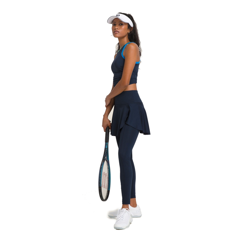 Женские теннисные брюки Wilson Doubles Classic Tight Women - Blue