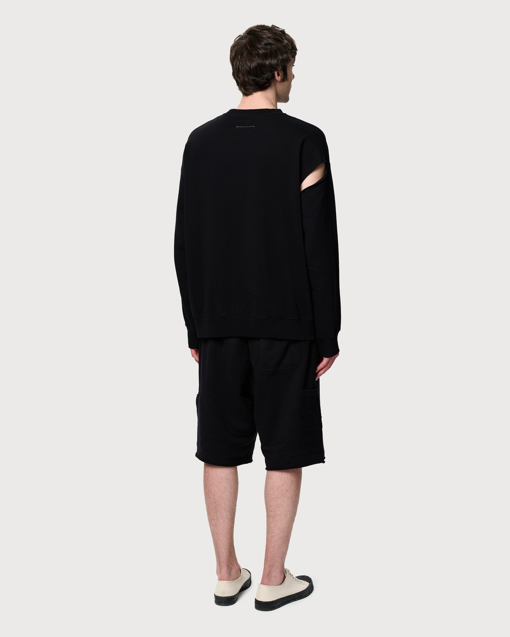 MM6 MAISON MARGIELA ШОРТЫ МУЖСКИЕ УКОРОЧЕННЫЕ ЧЕРНЫЕ