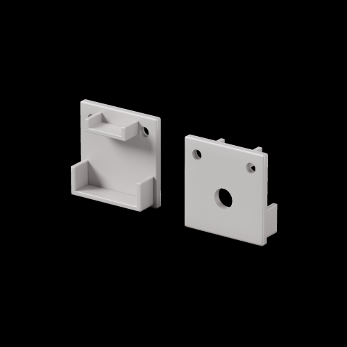 Комплект заглушек Maytoni (для профиля 20×20) 2 шт., ALM-2020B-EC 642077