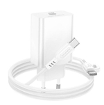 Сетевое зар. устр. Borofone BA21A Pro с шнуром Type-C на Type-C 1C 20W белое
