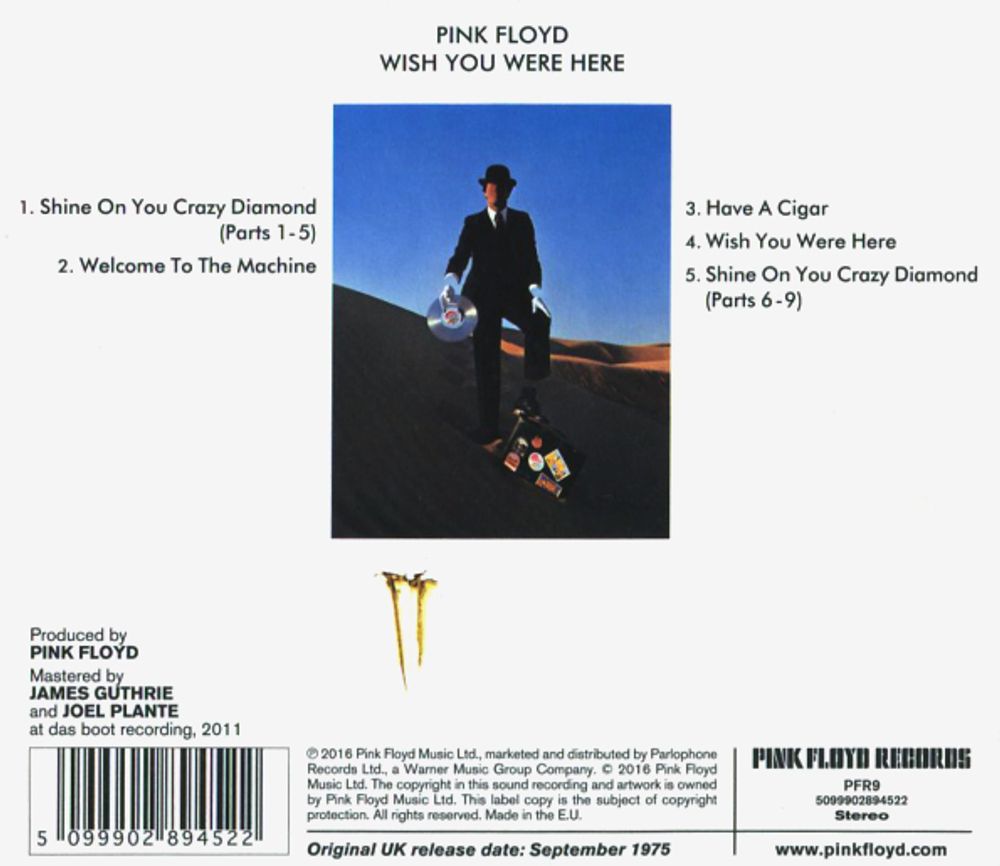 Pink Floyd. Wish You Were Here (CD)