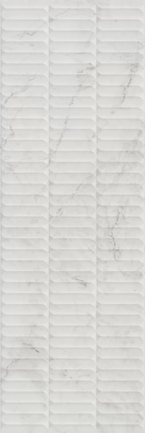 Керамическая плитка KERAMA MARAZZI ТУБКАЛЬ белый глянцевый структура обрезной 30x89,5 (10,5 мм.) арт. KM3090B0160R
