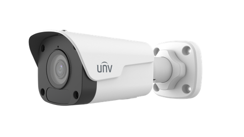 IP-камера Uniview IPC2124LB-ADF28KM-H3 (2.8 мм) 4Мп, цилиндрическая, с ИК-подсветкой и микрофоном