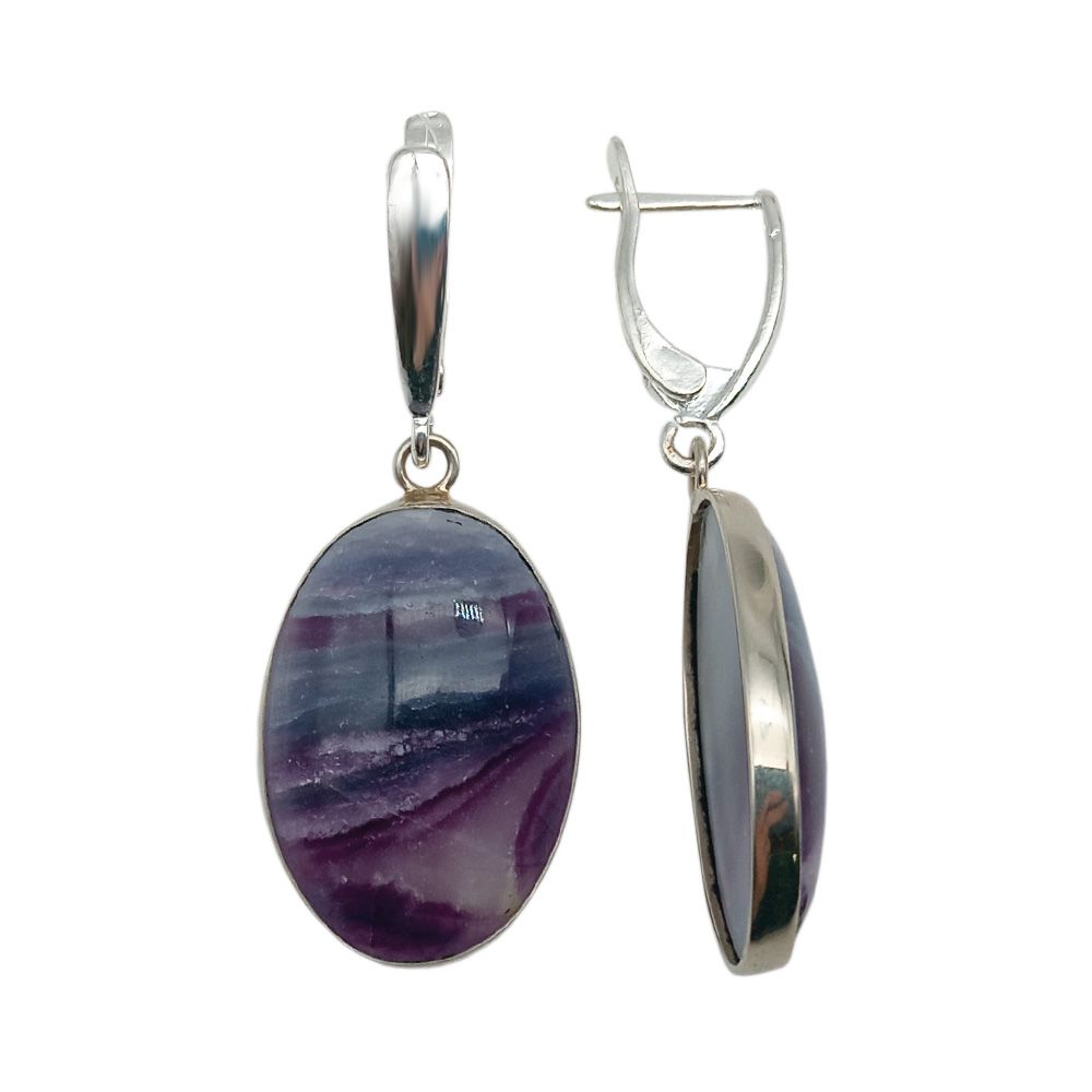 Серьги из флюорита