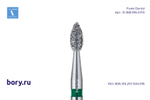 Бор алмазный зеленый  Frank Dental типа FG - D.368.016.G.FG