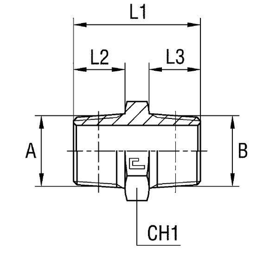 Соединение P NPT 3/4 - NPT 3/4