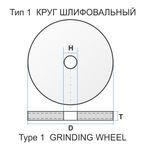 Круг шлифовальный ПП 200х16х32 25А 120 М 6 V 50 ( 10 С ) ГОСТ Р 52781-2007