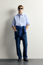 ФОРМАЛЬНАЯ РУБАШКА В ПОЛОСКУ AARON LEVINE X ZARA — ZARA