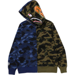 A Bathing Ape Bathing Ape Sweatshirts Camouflage Cotton Moderate No Fleece Lined Zip Closure 1m30 115 005 синий