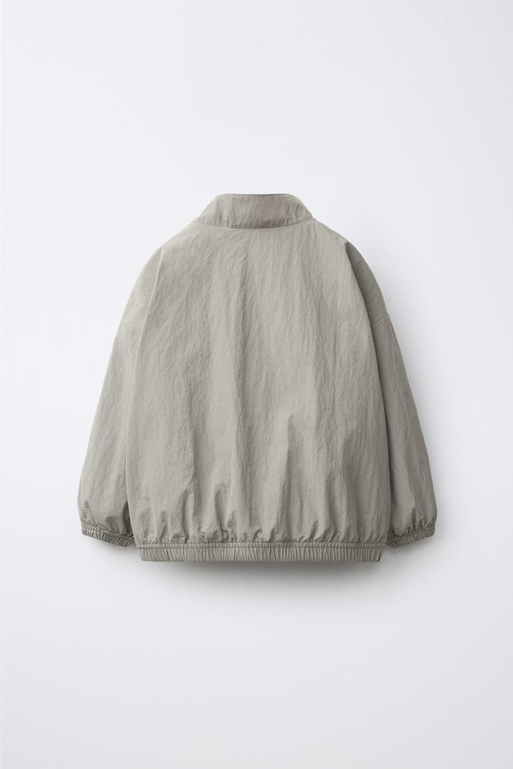 ZARA ТЕХНИЧЕСКАЯ КУРТКА НА МОЛНИИ, СЕРЫЙ