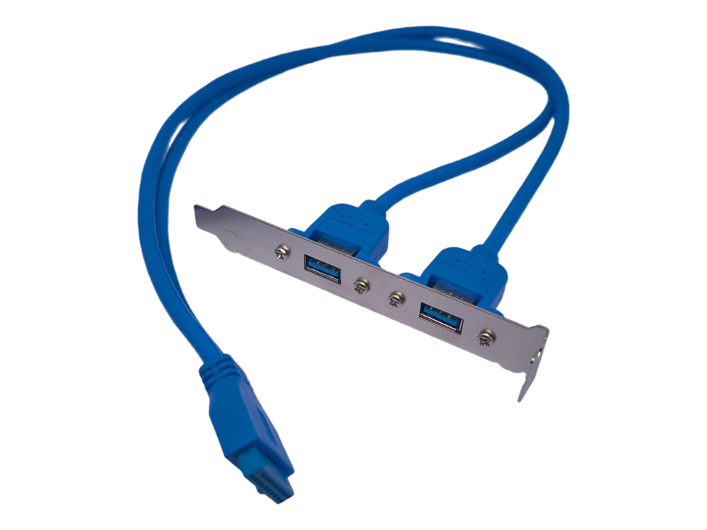 Кабель подключения Usb 3.0 на заднюю панель, 2 порта Usb 3.0 с 20 pin коннектором