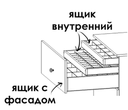 700х600, h1200 J-Box "Лоден" - U707 ST9 Шелк серый