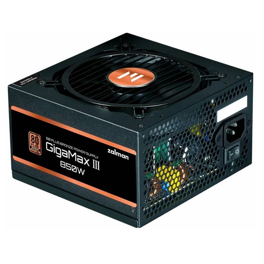 Блок питания Zalman 850W GigaMax III, модульный, 16 Pin PCIe 5.0, 80 PLUS Bronze (ZM850-GV3)