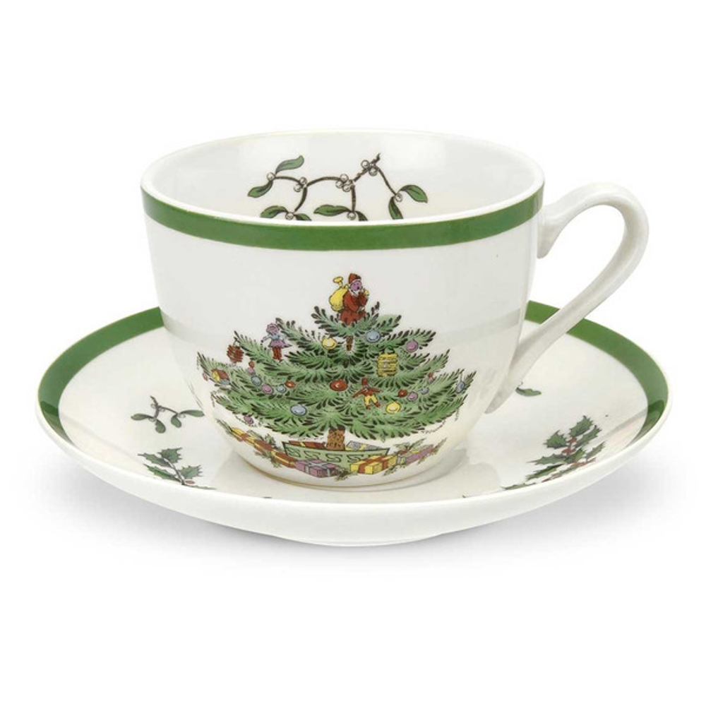Чашка чайная с блюдцем Spode Рождественская ель 200 мл