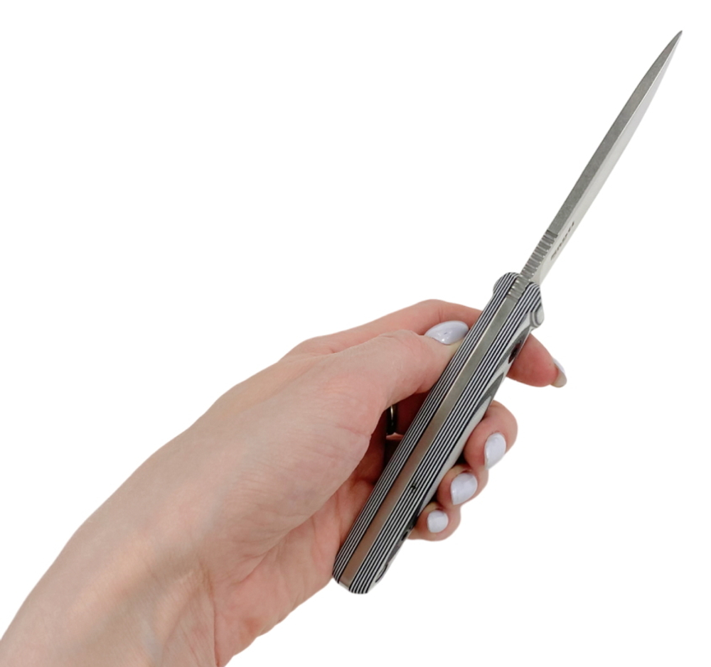 Туристический  нож Santi AUS-8 StoneWash, Стеклотекстолит G-10, Kizlyar Supreme, 4650065058001