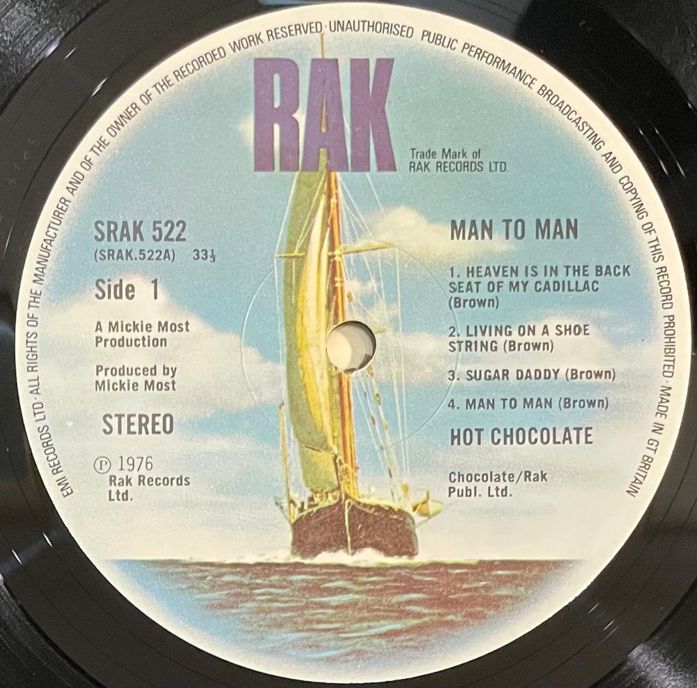 Hot Chocolate- Man To Man (Англия 1976г.)