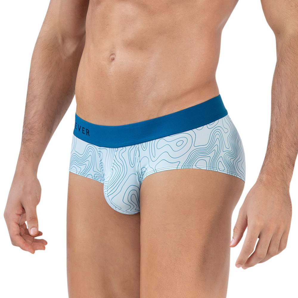 Голубые трусы-брифы с принтом Emphatiс Classic Brief (Размер: M) (Цвет: голубой)