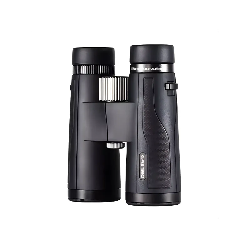Бинокль TRD OWL 10x42 вертикально, вид сбоку