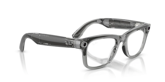 Умные очки Ray-Ban Meta Wayfarer Gen 2 (RW4012) Shiny Transparent Grey/Clear/Sapphire Transitions S53 T155
