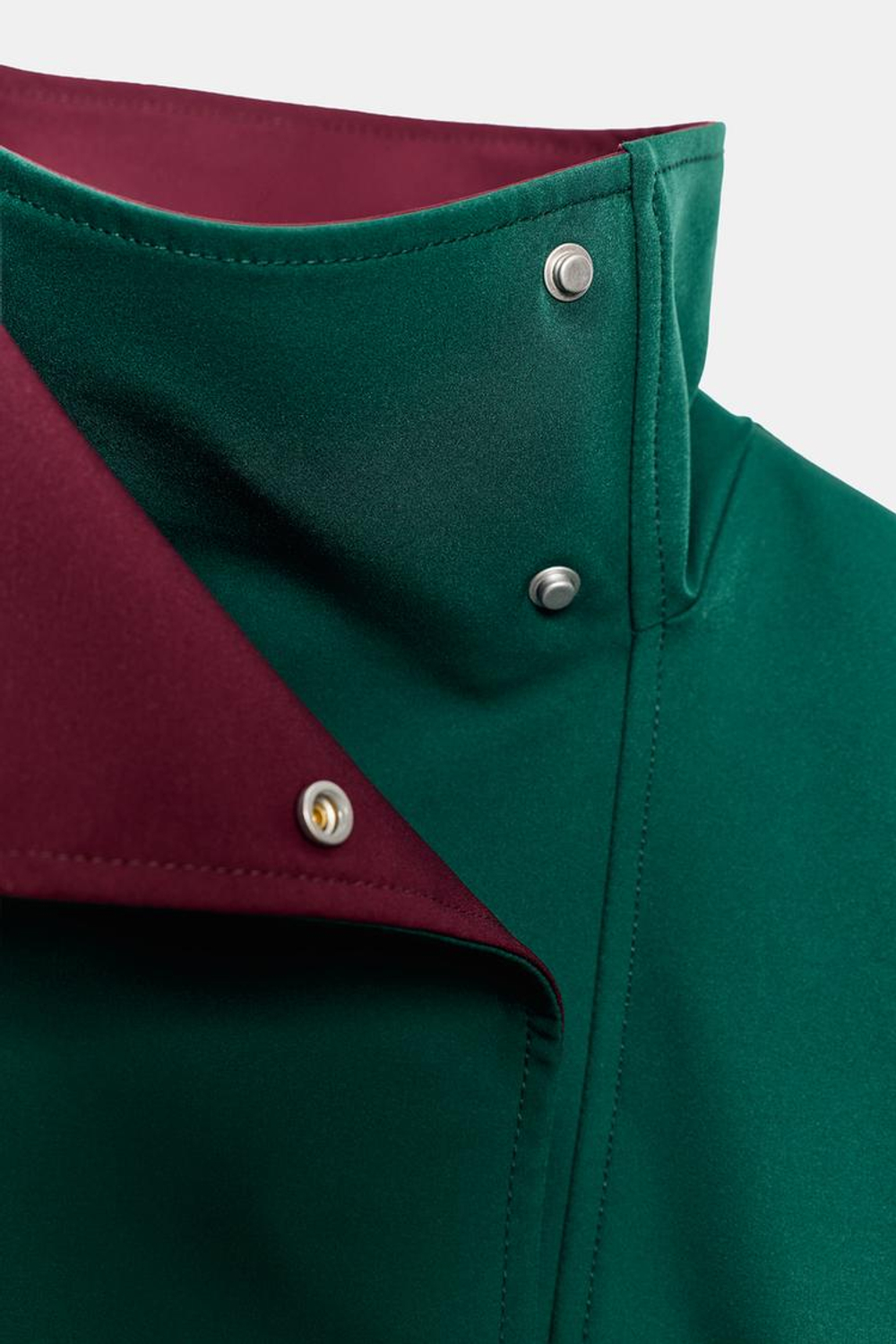 ZARA КОМБИНИРОВАННЫЙ ТРЕНЧ — ZW COLLECTION, СИНЕ-ЗЕЛЕНЫЙ