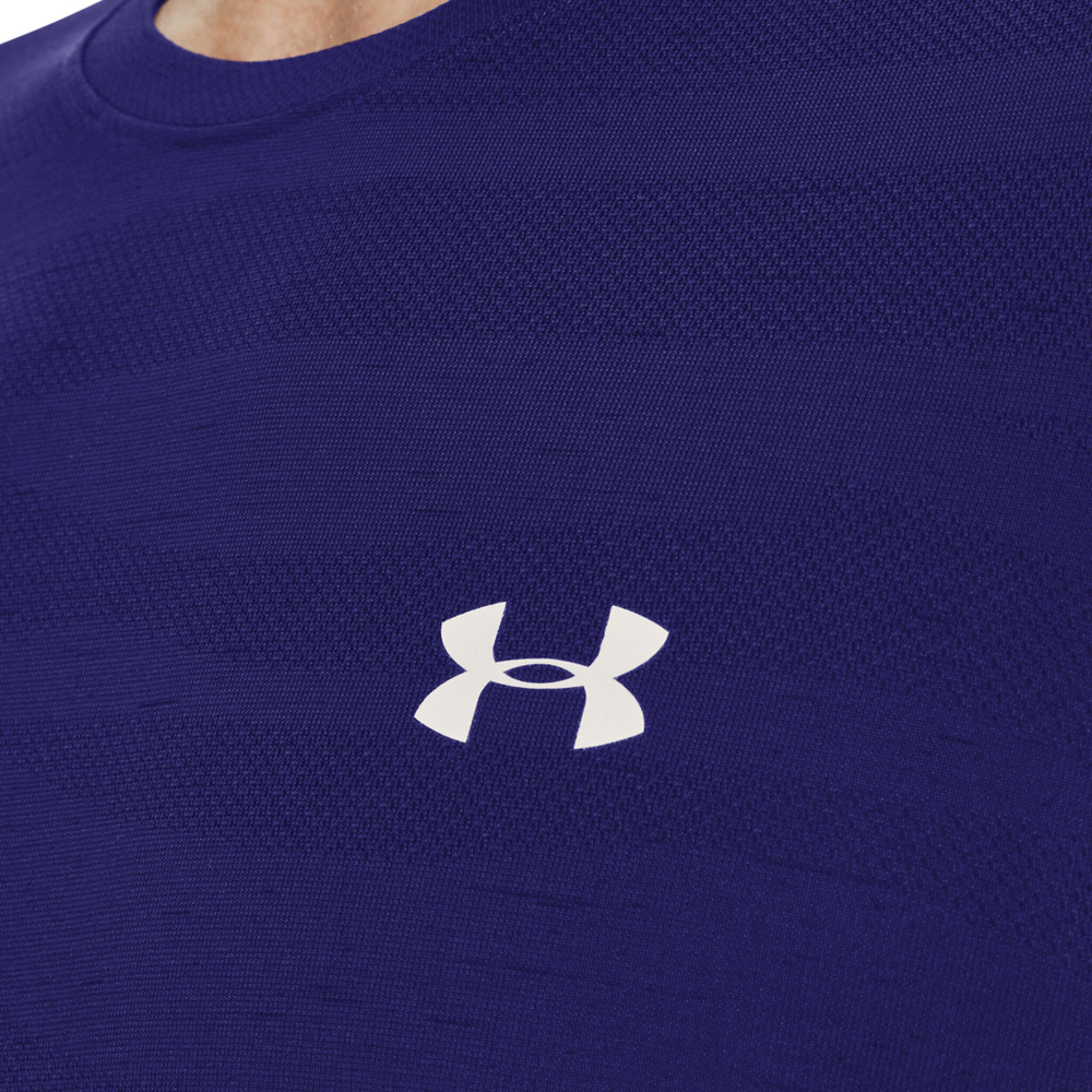 Мужское теннисное поло Under Armour Seamless Wave Men - Dark Blue, Blue