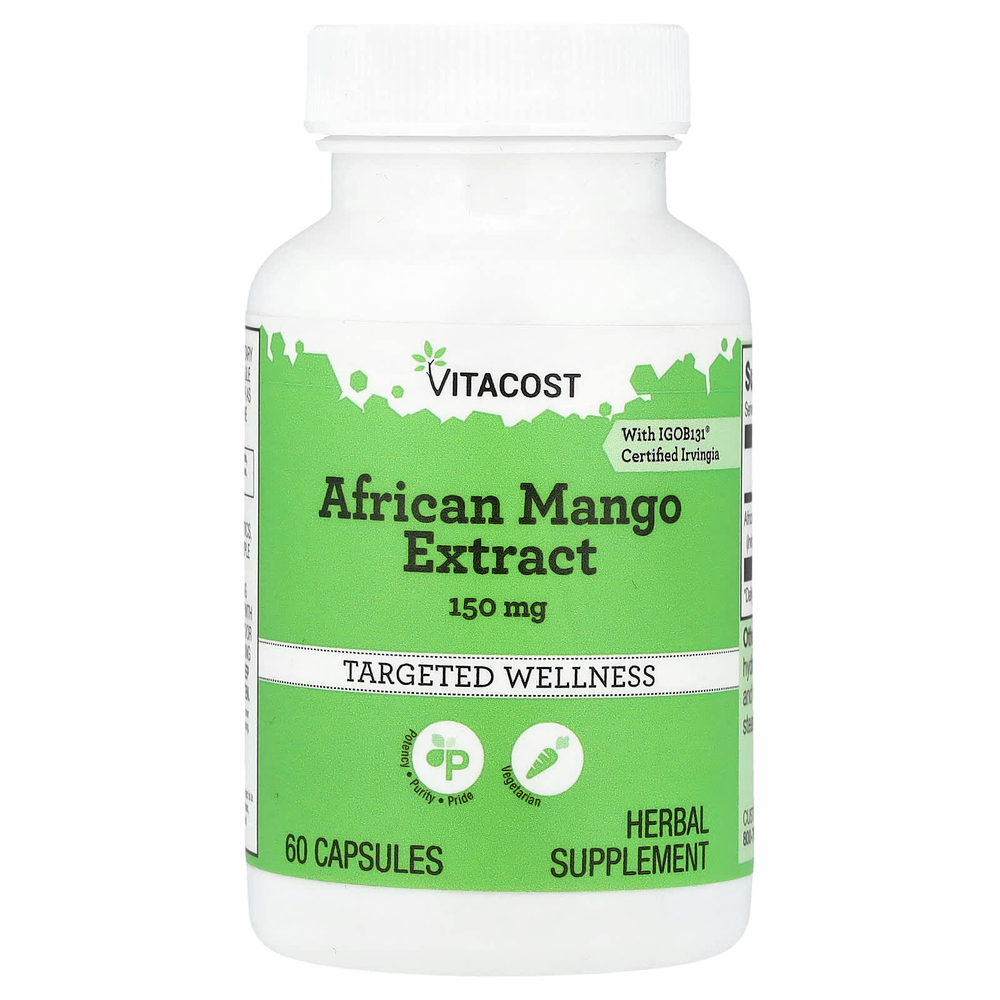 Vitacost, African Mango Extract, 150 mg, 60 Capsules