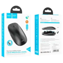 Мышь Hoco GM15 Art dual-mode business wireless mouse Black