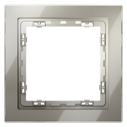 Рамка стеклянная VOLTUM S70 на 1 пост, (шелк, стекло)