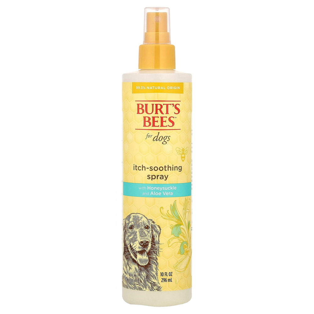 Burt's Bees, спрей для собак, успокаивающий зуд, с жимолостью и алоэ вера, 296 мл (10 жидк. унций)