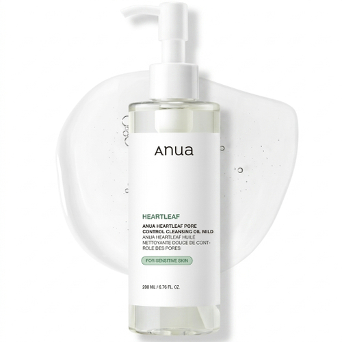 Гидрофильное масло для глубокого очищения пор Anua Heartleaf Pore Control Cleansing Oil Mild, 200мл