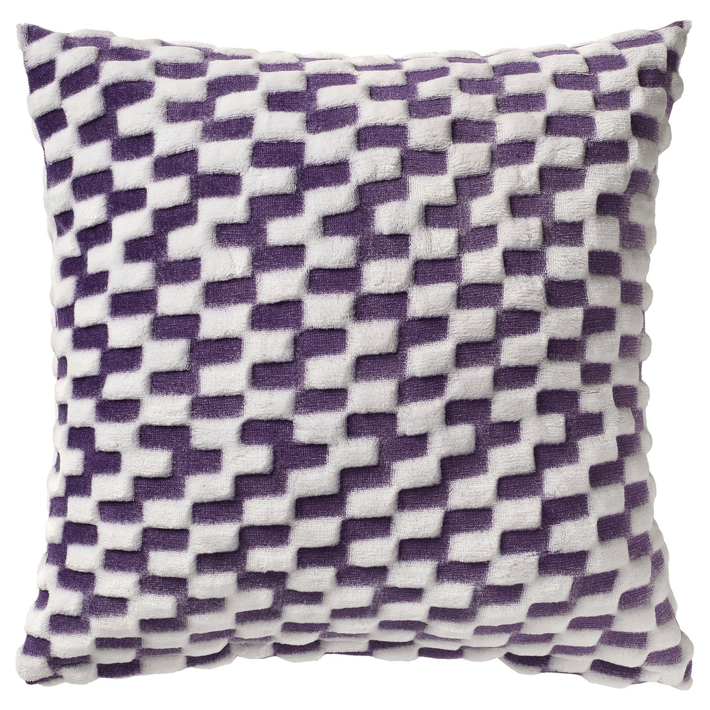 IKEA BLÅSKATA  (ИКЕА БЛОСКАТА)  -  Наволочка - фиолетовая/с узором 50x50 см
