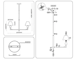 Потолочная люстра High Light LH75153 Ambrella