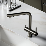 Смеситель для кухни Sancos Foster с краном для фильтра, вороненая сталь, SC4014GG, арт. SC4014GG