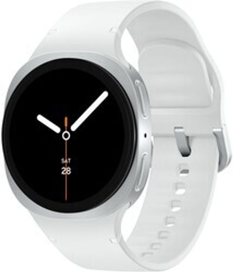 Смарт-часы Samsung Galaxy Watch8 44mm [корпус - серебристый, ремешок - белый, 1.47