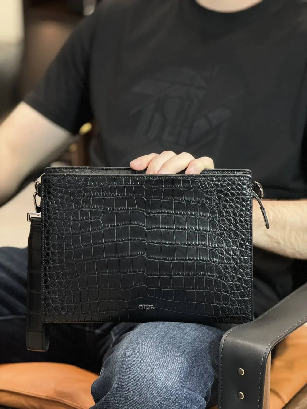 Клатч Christian Dior из Кожи Крокодила