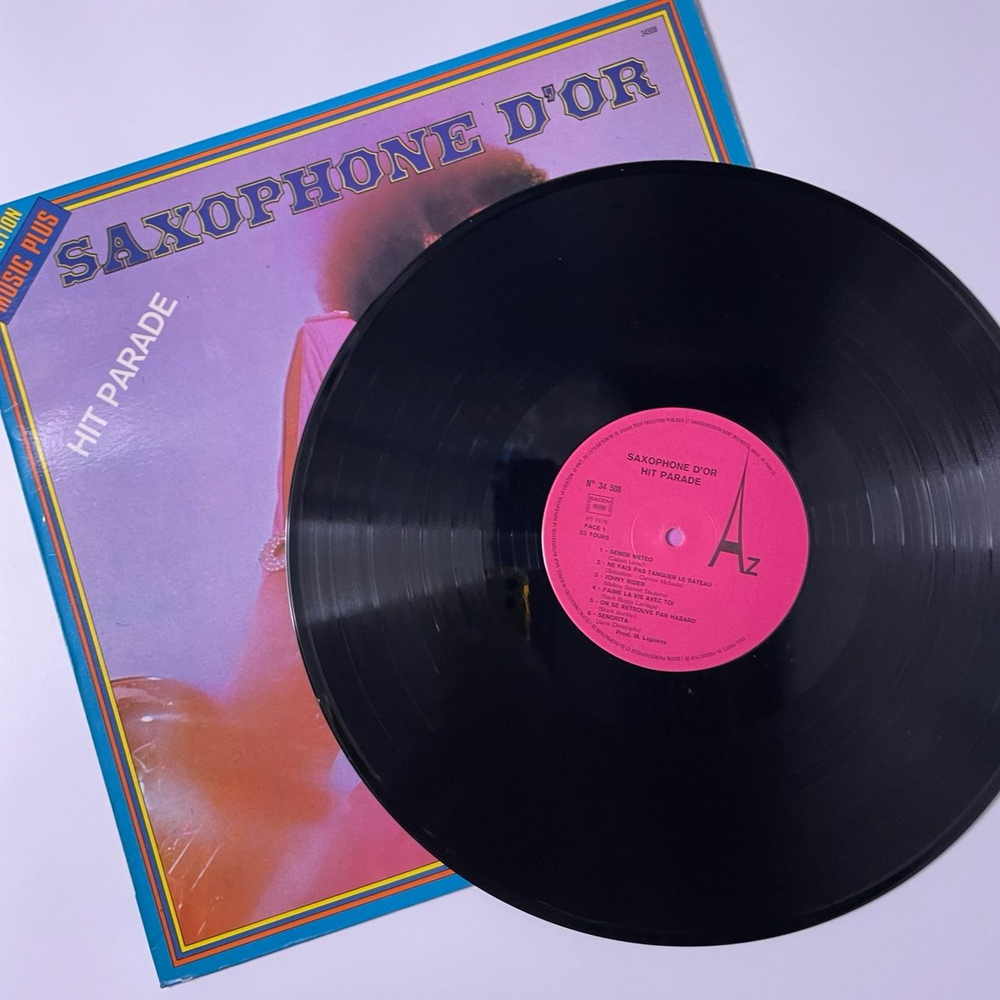 Винтажная виниловая пластинка LP Сборник Джаза Saxophone D'Or (Hit Parade) (Франция 1976)