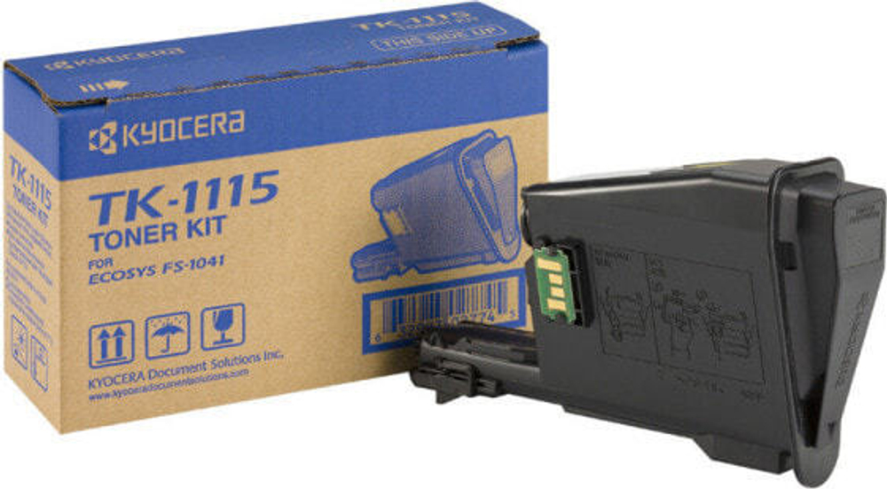 KYOCERA TK-1115 тонерный картридж 1 шт Подлинный Черный 1T02M50NLV