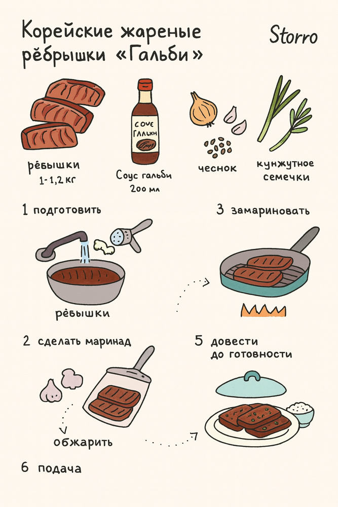 Соус гальби для говяжьих ребрышек Beksul 500 г 3 шт